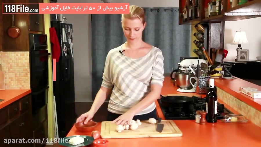 آموزش لذیذترین غذاها-پیراشکی قارچ