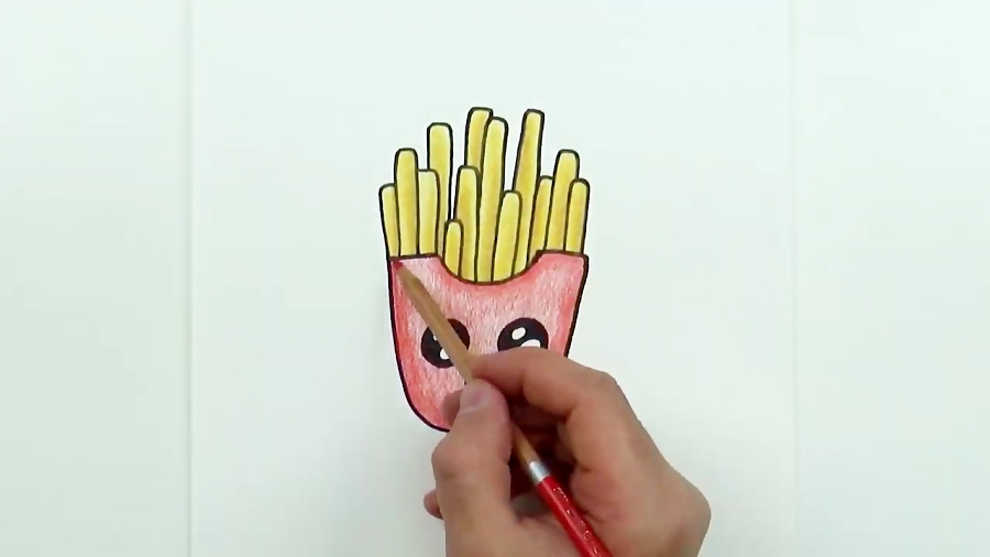 Basket of French Fries Drawing by CSA Images - Pixels