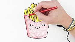 How to Draw French Fries Cute...