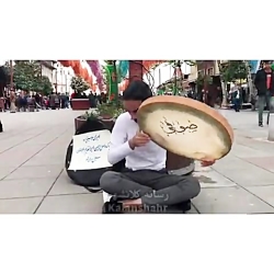 دف نوازی جهت کمک به سیل زدگان