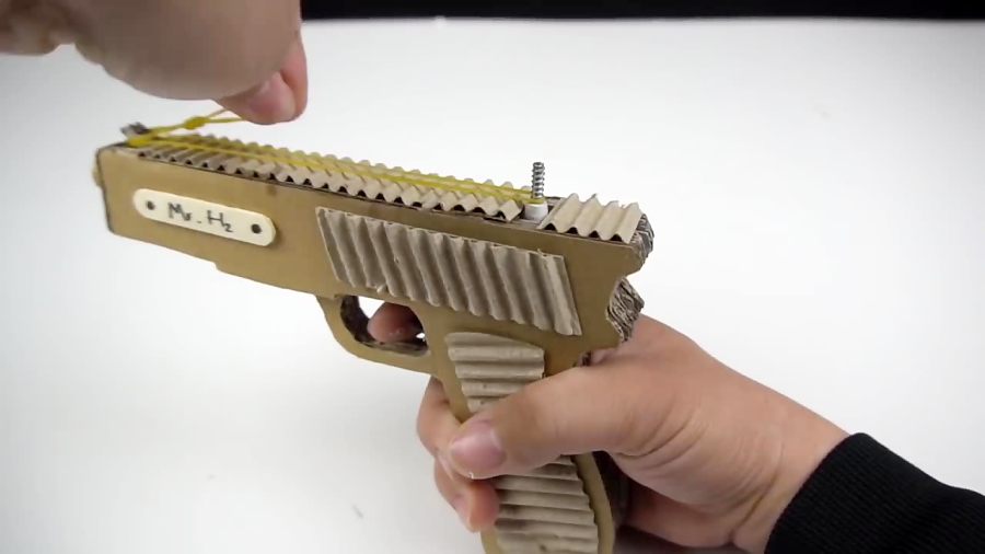 Diy Easy Cardboard Rubber Band Gun How to make Toy gun at Home