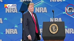 پرتاب گوشی موبایل به سمت ترامپ...