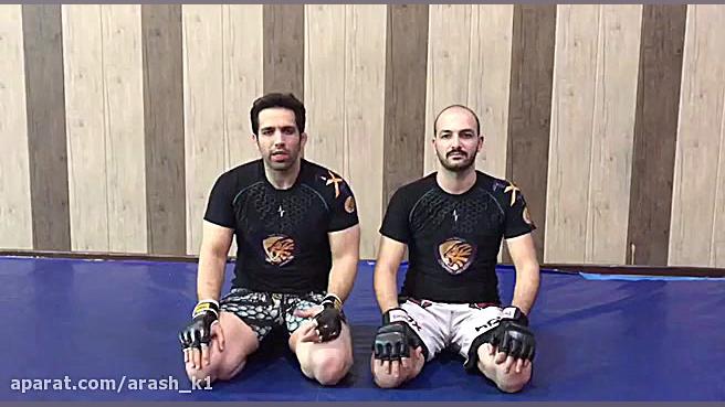 آموزش mma - (قسمت چهارم، فرار از arm triangle choke) آرش کریمی