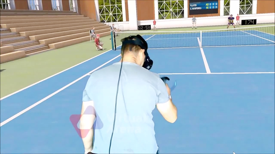 First person tennis - The real tennis simulator VR ( HTC vive )
