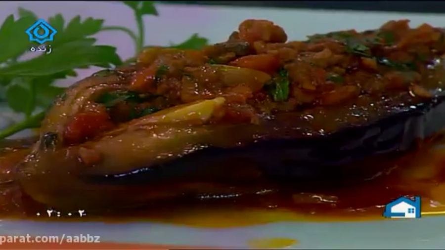 طرز تهیه .گارنی یاریخ آذربایجانی.( بادمجان شکم پر)