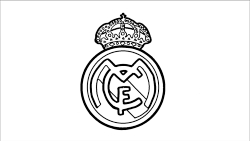 Real Madrid Logo Sketch Background Hd Wallpaper Free  फट शयर