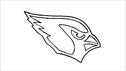 How to draw the Arizona Cardinals logo [NFL team] 