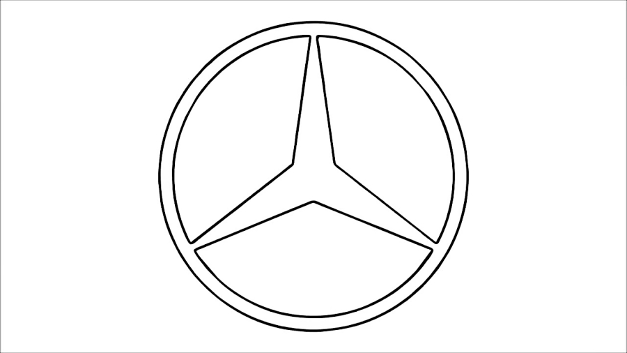 How to Draw the MercedesBenz Logo (symbol)