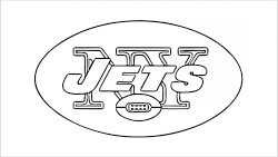 How to draw the New York Jets Logo (NFL Team) 