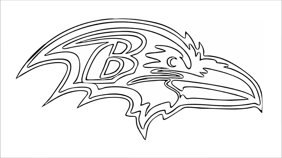 How to Draw the Baltimore Ravens Logo (NFL)