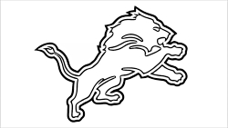 Learn How to Draw Detroit Lions Logo (NFL) Step by Step : Drawing Tutorials