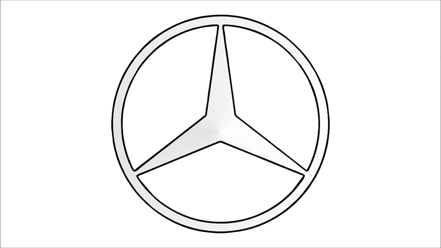 How to Draw the Mercedes-Benz Logo (symbol)