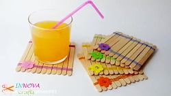 کار دستی با چوب بستنی 1