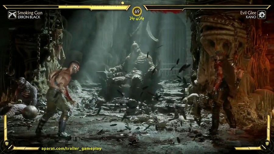گیم پلی جدید از بازی Mortal Kombat 11 مبارزه میان Erron Black و Kano