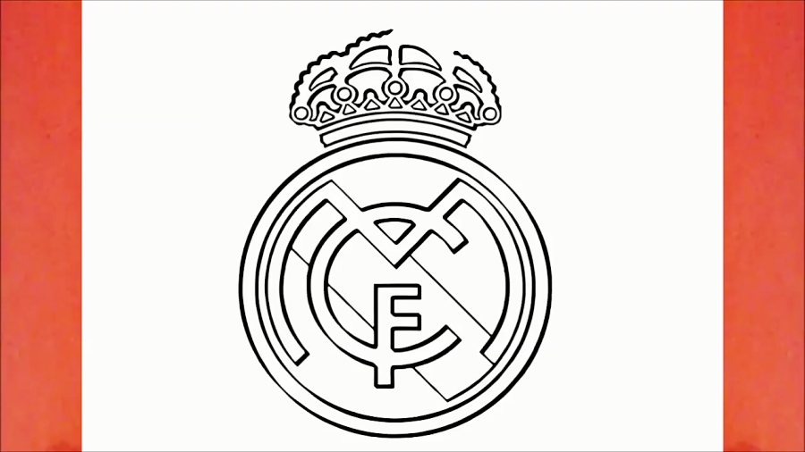 HOW TO DRAW THE REAL MADRID LOGO  EASY DRWAWING  YouTube