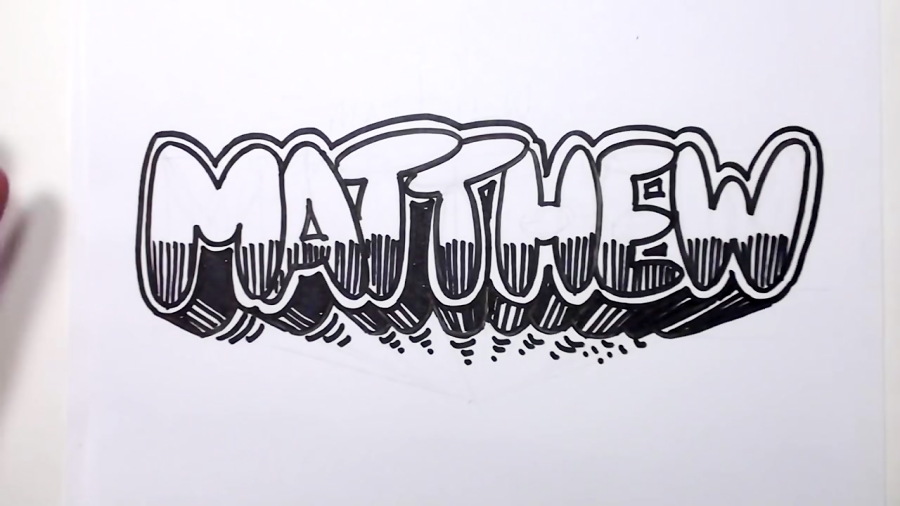 How To Draw Graffiti Letters Write Matthew In Bubble Letters Mat