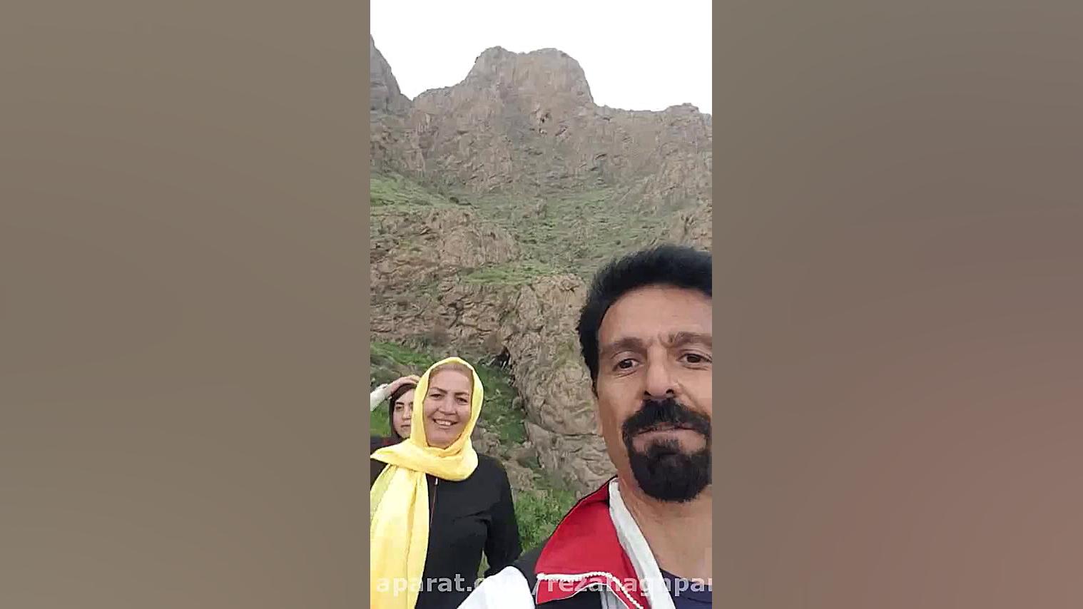 خانم حجازی شفا یافته سرطان روده در کوه طاقبستان پروتز سینه