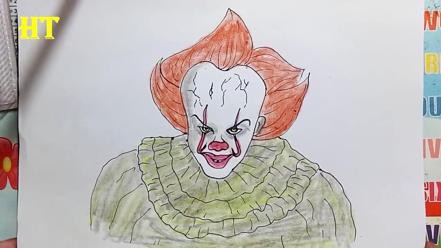 Drawing Pennywise The Dancing Clown Narrated Easy Step By Step Tutorial