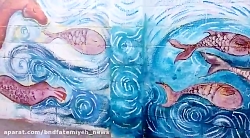 نقاشی دیواری در جزیره ابوموسی...