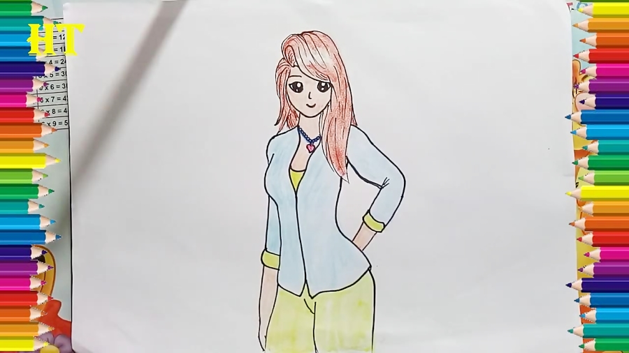 How to draw anime girl step by step - Cute girl drawing easy How to draw anime girl step by step - Cute girl drawing easy