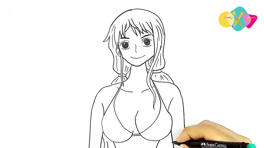 رسم نامي من انمي ون بيس  كيف ترسم نامي ون بيس خطوة بخطوة للمبتدئين