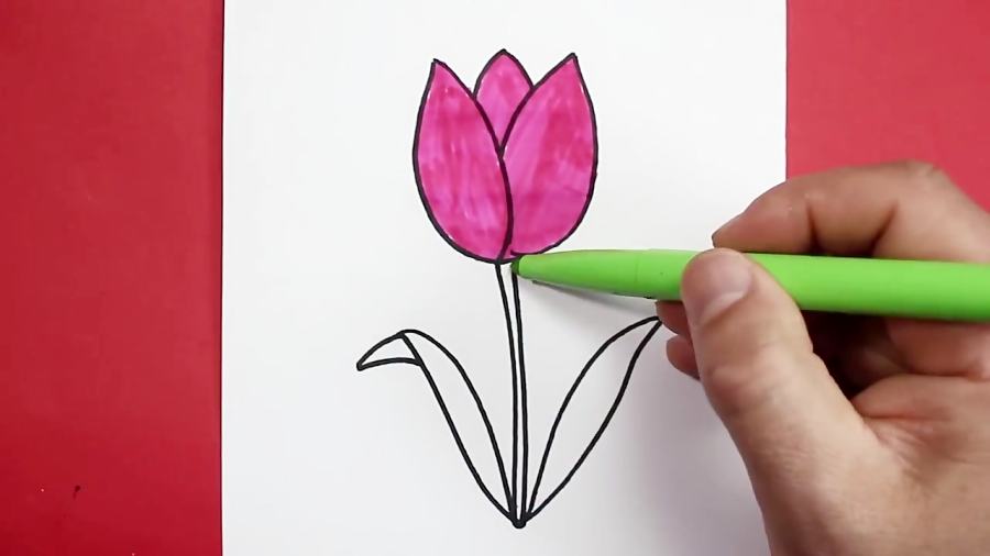 كيفية رسم وردة للاطفال Images Gallery