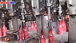 تولید تماشایی بطری شیشه ای