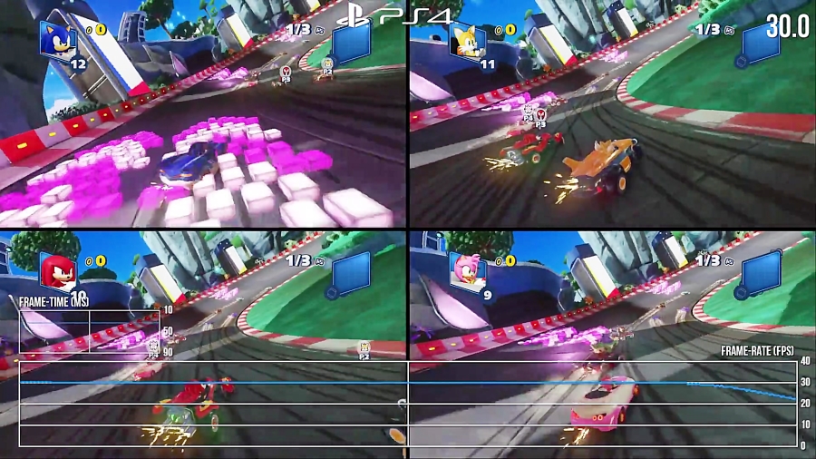 بررسی فنی بازی Team Sonic Racing نسخه PS4