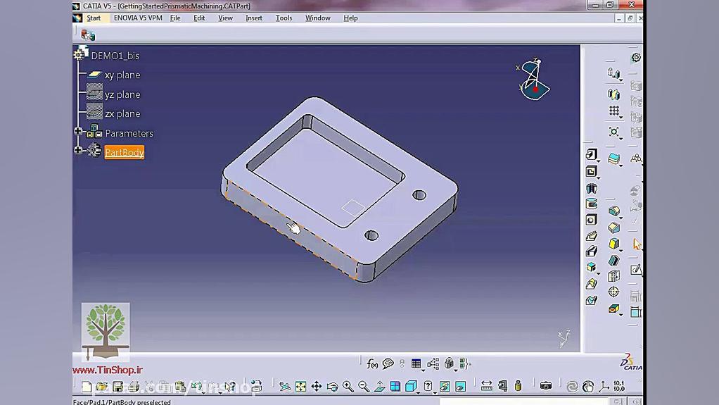 آموزش محیط ماشین کاری در کتیا (Machining) ان트ريكتینیب
