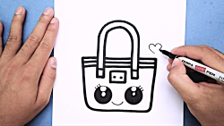 How to draw a cute Handbag, Dr...