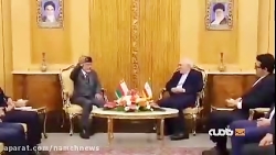 فیلمی از دیدار وزیر امور خارجه عمان با ظریف