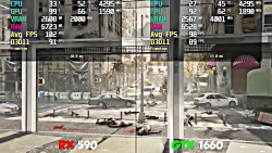 مقایسه فریم ریت بازی ها RX 590...