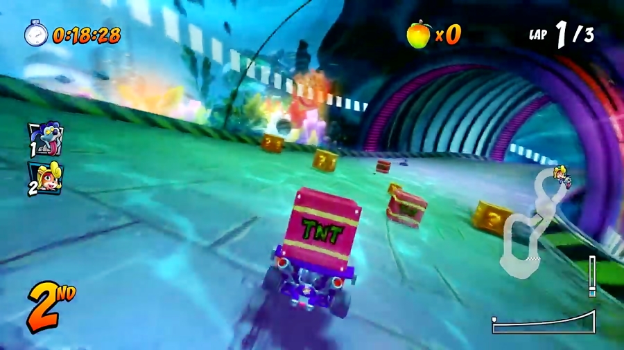 گیم پلی 20 دقیقه ای بازی Crash Team Racing Nitro-Fueled
