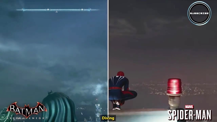 مقایسه دو بازی Spider - Man PS4 و Batman: Arkham Knight