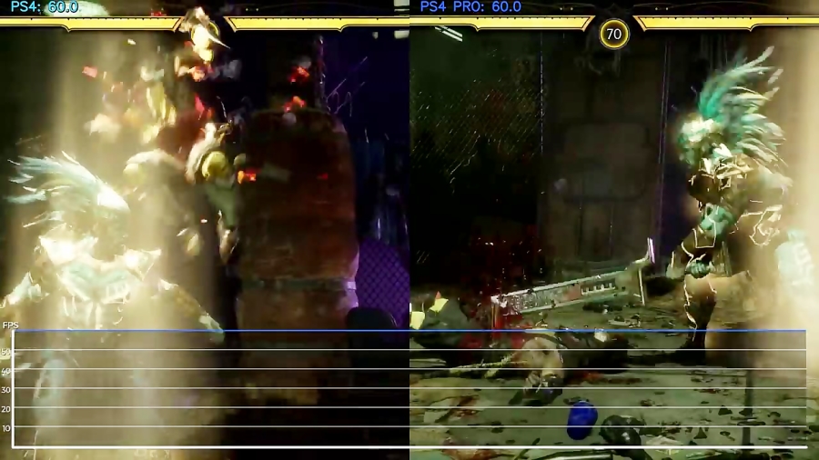 مقایسه گرافیک Mortal Kombat 11 بر روی PS4 Pro و PS4
