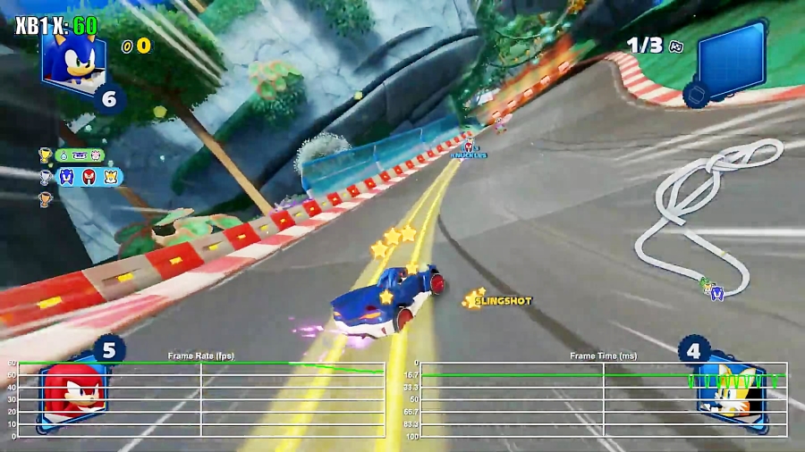 فریم ریت بازی Team Sonic Racing نسخه XBOX ONE