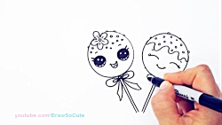 pics Draw So Cute Food Cake Pop draw cake pop easy cute cartoon food