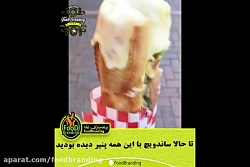 ساندویچ فست فود پر پنیر