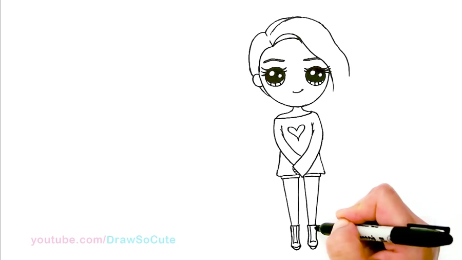 How To Draw Wengie Easy Chibi Famous Youtuber