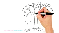 How to Draw a Fall Tree Easy