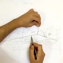 چگونه پرسپکتیو ۲ نقطه&zwnj;ای بکشیم!!