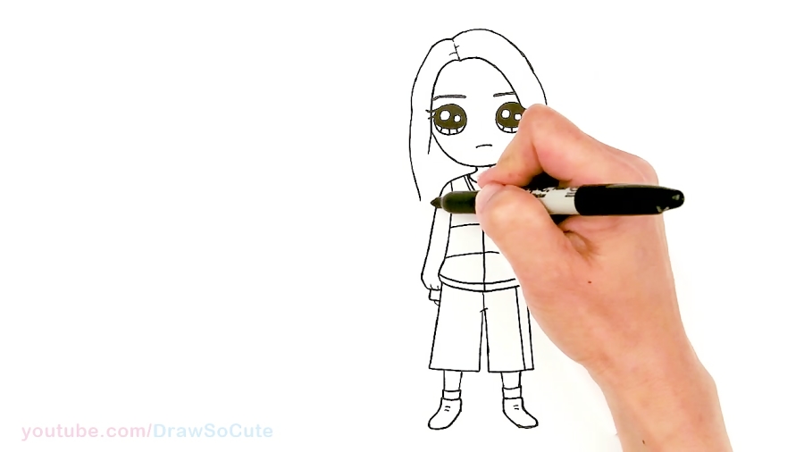 How To Draw Billie Eilish دیدئو Dideo