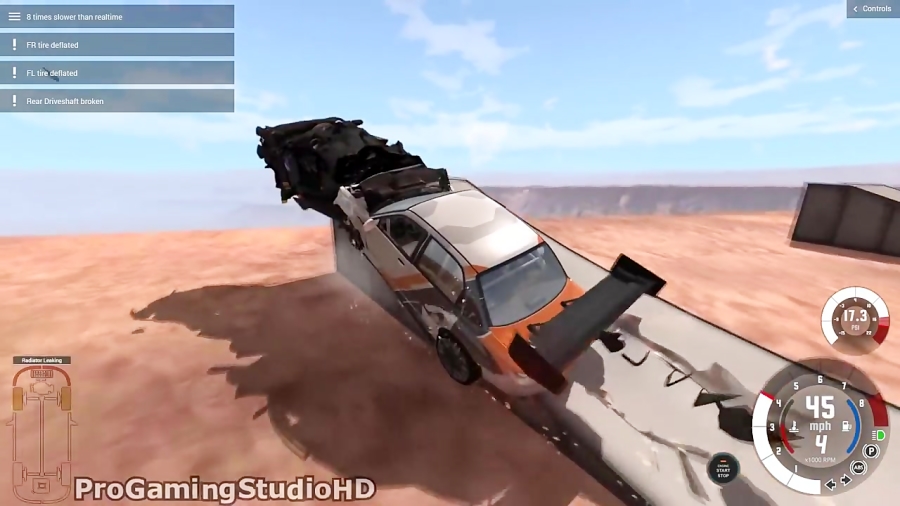 High Speed Crazy Jumps/Crashes BeamNG Drive Compilation )