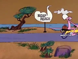 کارتونی پلنگ صورتی