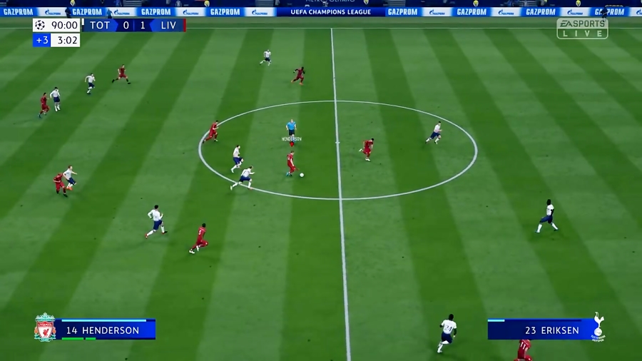 شبیه سازی فینال لیگ قهرمانان اروپا در Fifa 19 ( لیورپول vs تاتنهام )