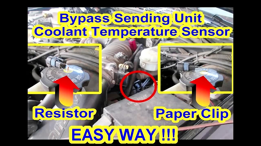 Bypass ECT Coolant Temperature Sensor Sending Unit