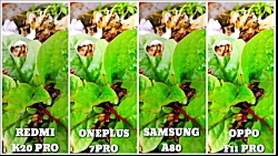 مقایسه دوربین 4 گوشی پرچمدار samsung oneplus xiaomi oppo