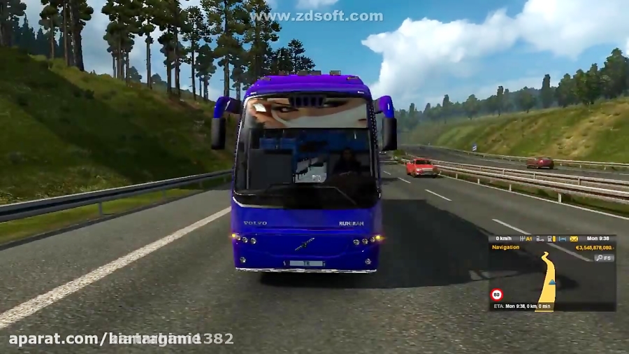 اتوبوس ولوو B12 برای بازی یورو تراک 2