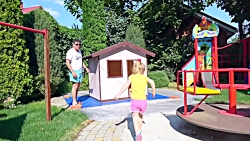 Nastya و پدر تزئین خانه اسباب...