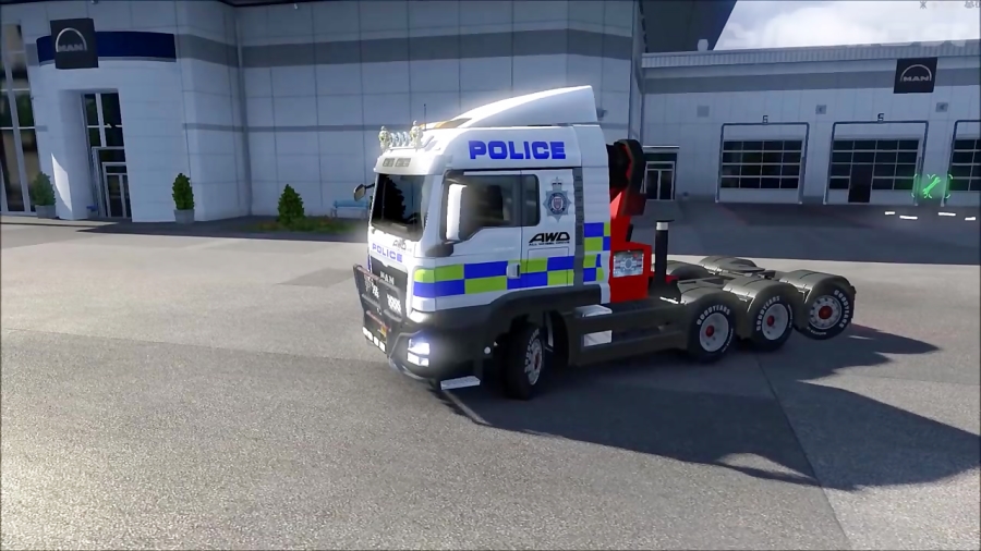 MAN TGS Police Mod ETS2 (Euro Truck Simulator 2)
